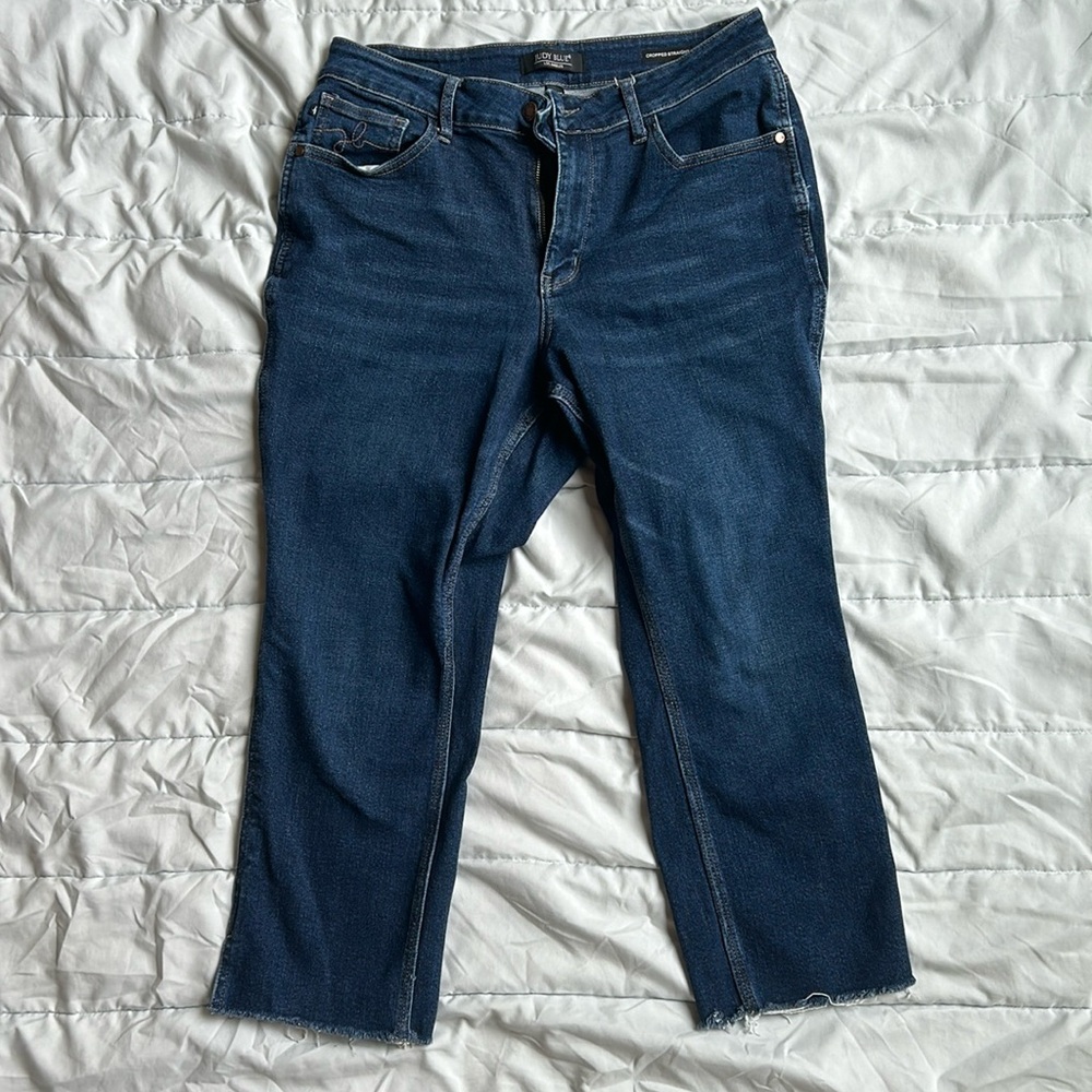 Judy Blue Cropped Straight Leg Denim. Size 14w